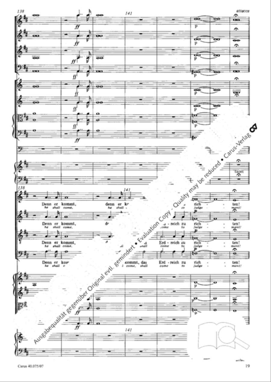Psalm 98 (Der 98. Psalm) 4-Part scores gallery preview page 30