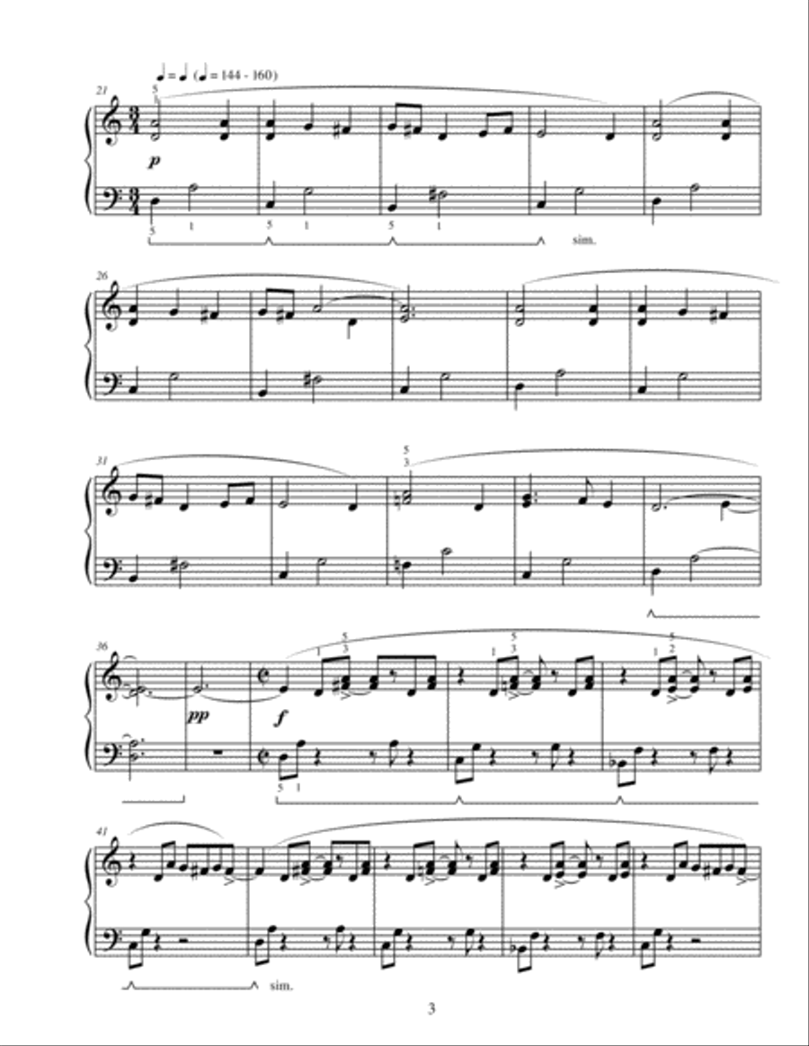 Winter's Memory Winter's Memory Piano Solo scores gallery preview page 3