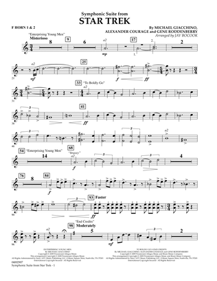 Symphonic Suite from Star Trek - F Horn 1 & 2