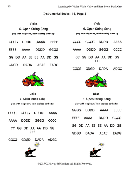 Learning the Violin, Viola, Cello, and Bass Book One, Score and Piano Accompaniment