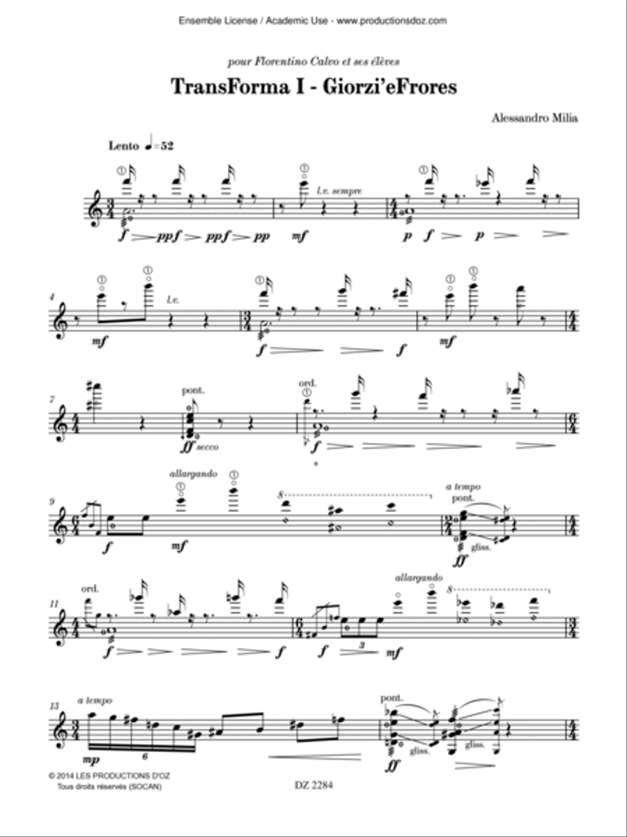 TransForma I - Giorzi’eFrores Mandolin scores gallery preview page 3