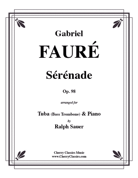 Serenade, Op. 98 for Tuba or Bass Trombone & Piano