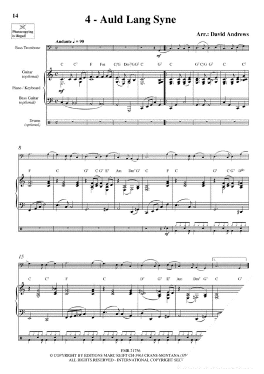 20 Celtic Hits Bass Trombone scores gallery preview page 6