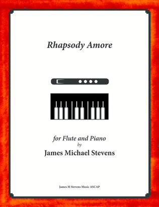 Book cover for Rhapsody Amore - Flute & Piano