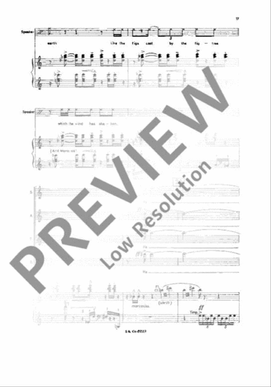 Three Fragments Three Fragments Mixed Choir scores gallery preview page 20