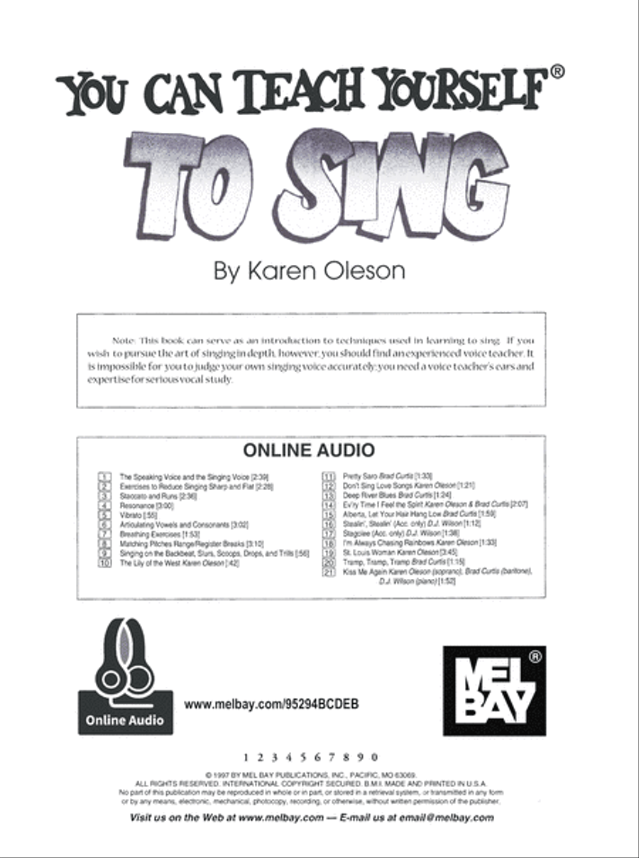You Can Teach Yourself to Sing Voice scores gallery preview page 2