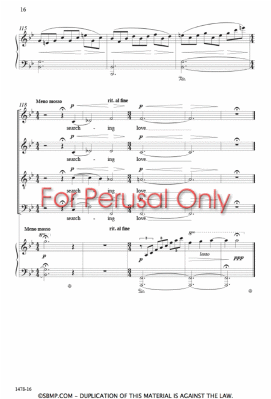 Searching Love - SATB Octavo 4-Part scores gallery preview page 15