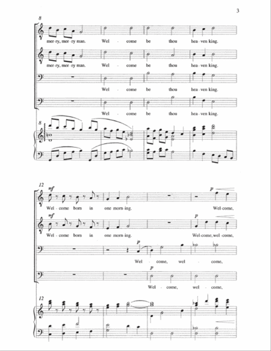 Welcome Yule TTBB scores gallery preview page 2
