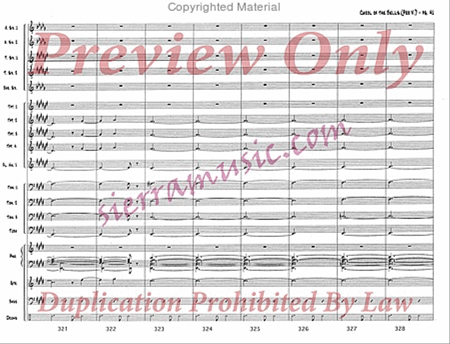 Carol of the Bells (pro) Jazz Ensemble scores gallery preview page 42