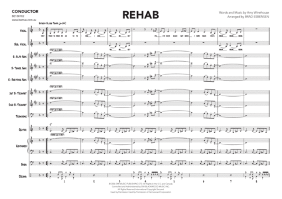 Rehab Tenor Saxophone scores gallery preview page 3