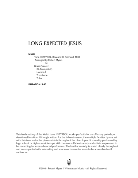 Long Expected Jesus