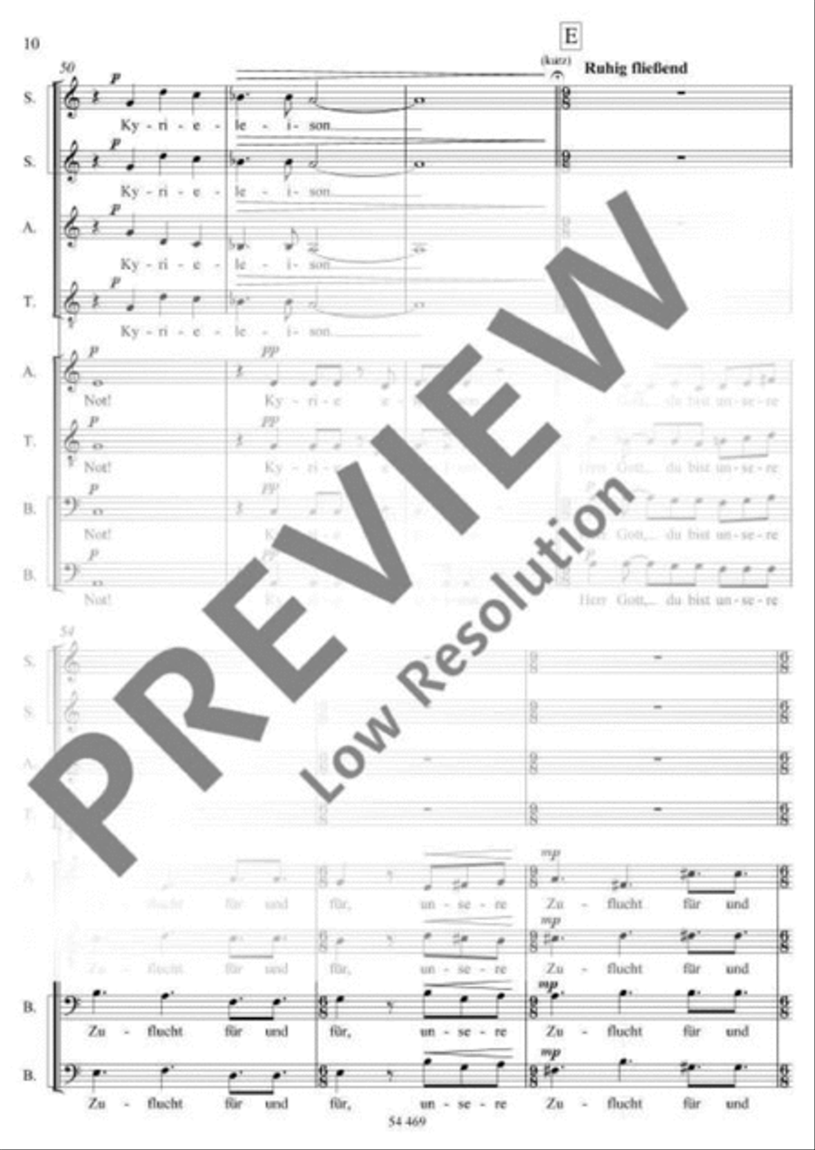 Mitten wir im Leben sind SSAATTBB scores gallery preview page 11
