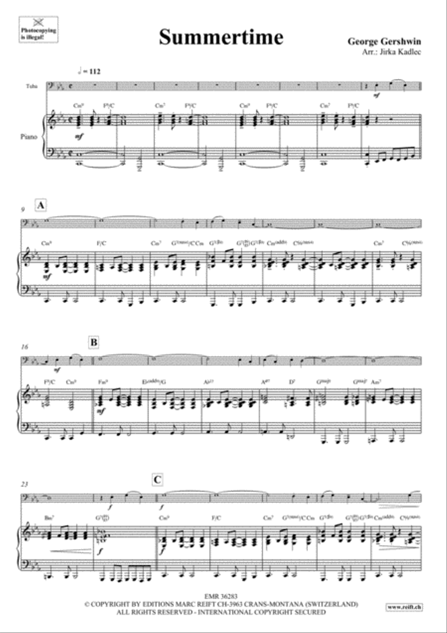 Summertime Tuba scores gallery preview page 4