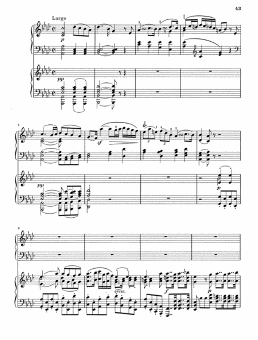 Concerto for Piano and Orchestra C Major Op. 15, No. 1 Piano Solo scores gallery preview page 3