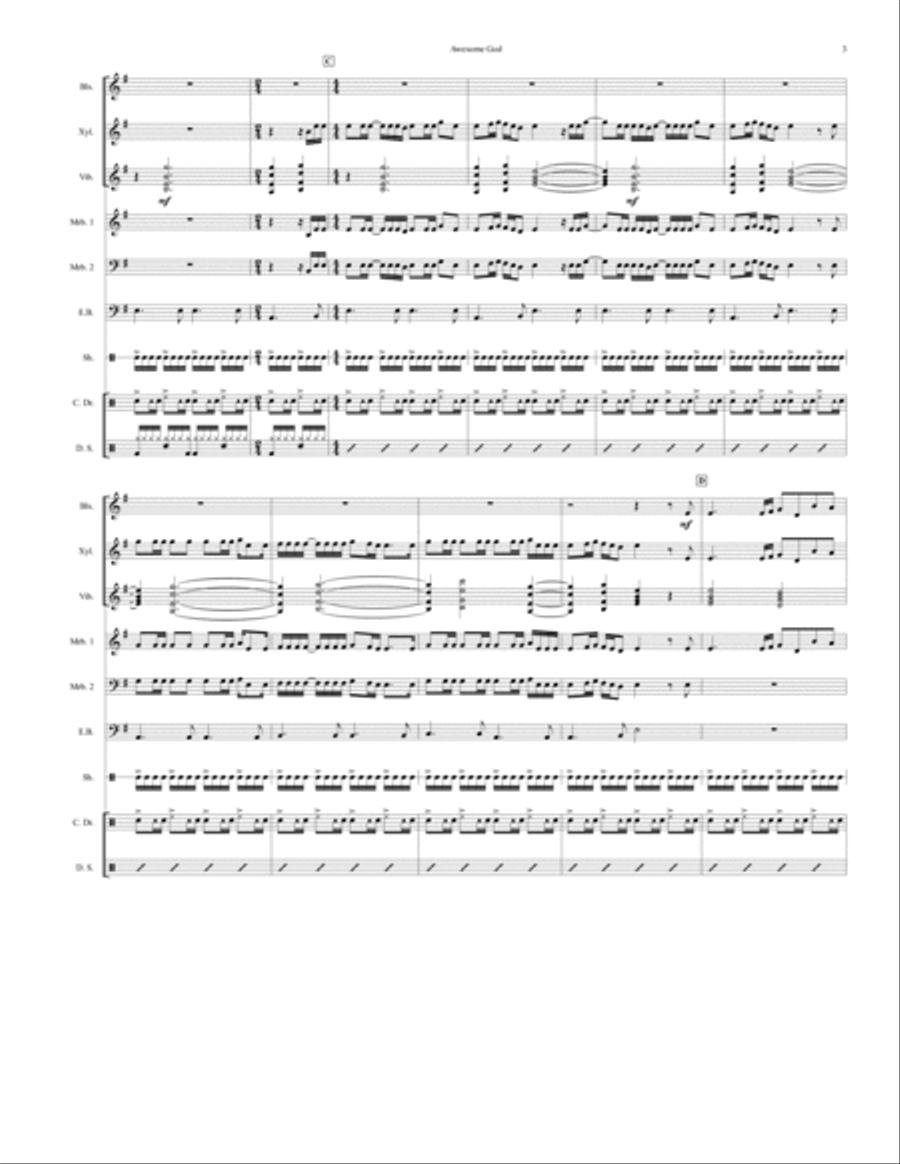 Awesome God Chamber Music scores gallery preview page 3