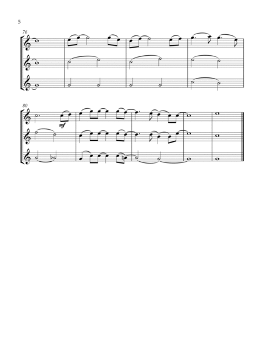 My Sweet Lady String Trio scores gallery preview page 6