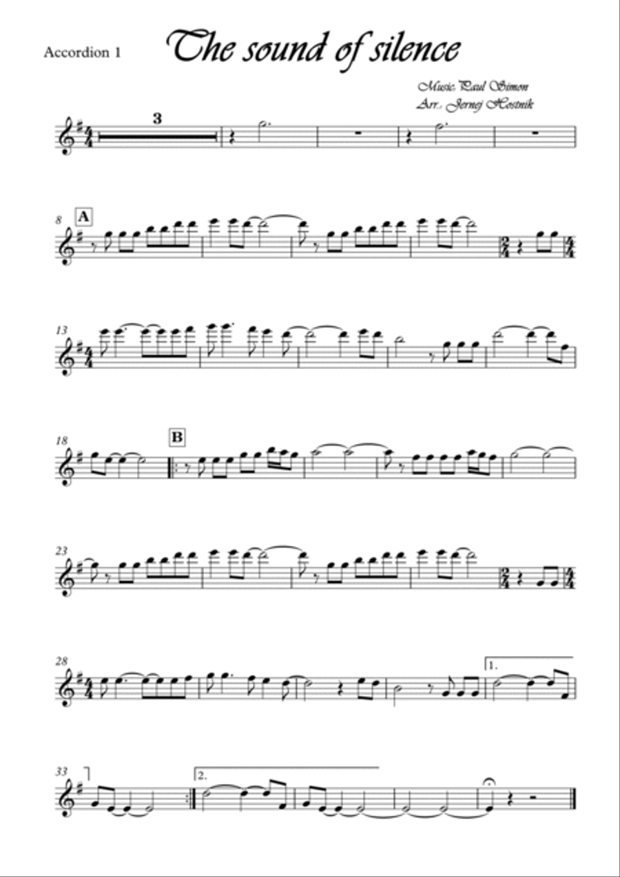 The Sound Of Silence Small Ensemble scores gallery preview page 6