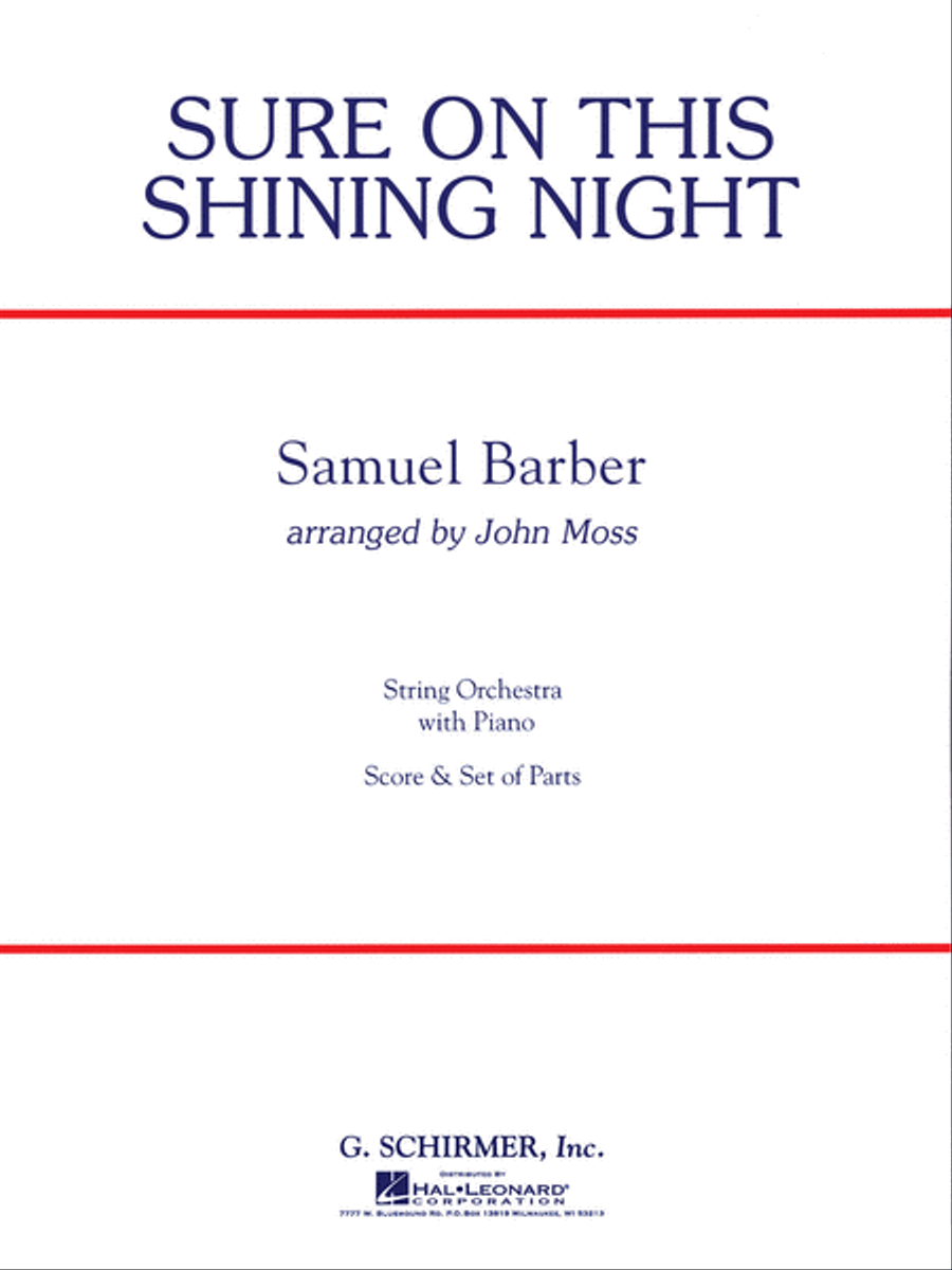 Sure on This Shining Night String Orchestra scores gallery preview page 1