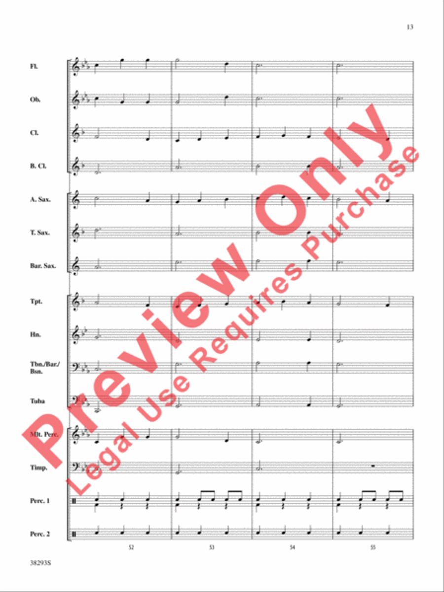 The Beast Concert Band scores gallery preview page 13