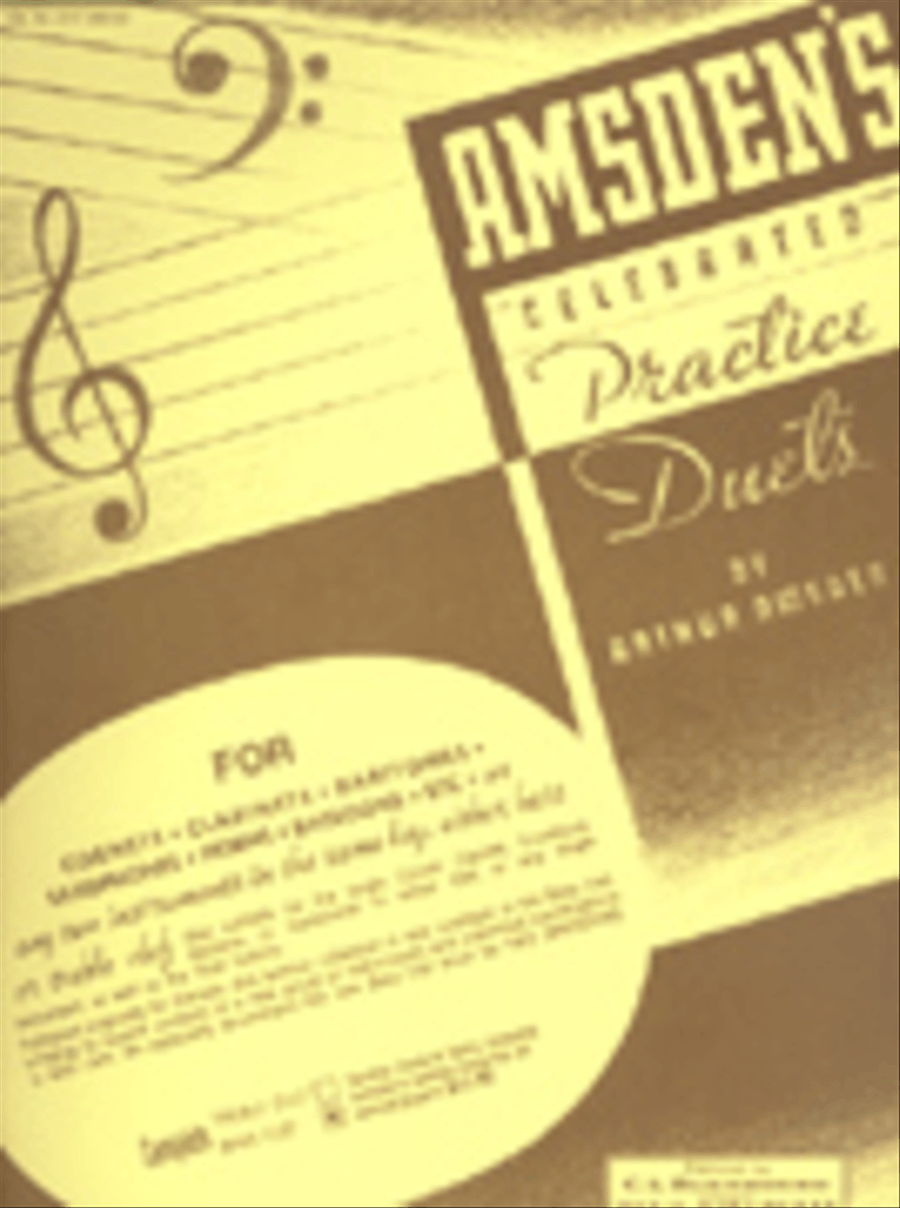 Amsden's Practice Duets Bass Clef Instrument scores gallery preview page 1