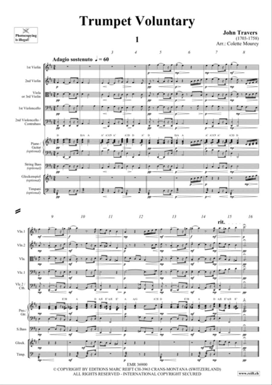 Trumpet Voluntary Trumpet scores gallery preview page 2