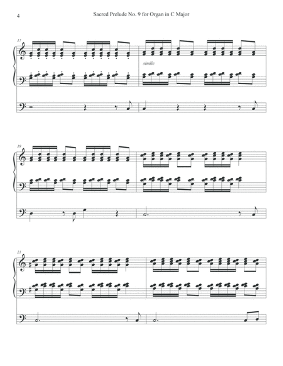Sacred Preludes for Organ, Nos. 9-12, Vol. III Organ Solo scores gallery preview page 4