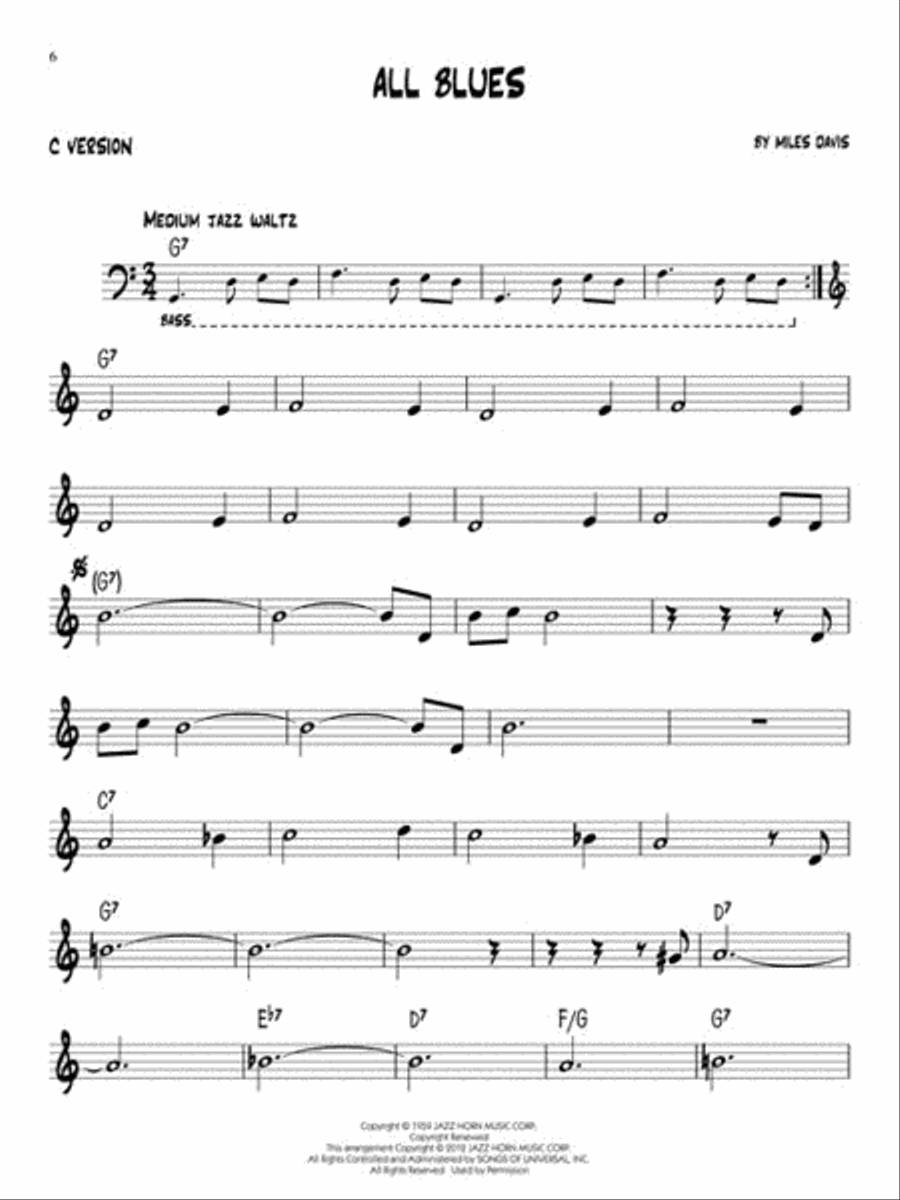 Basic Blues Basic Blues C Instrument scores gallery preview page 4