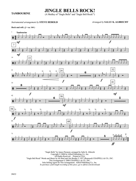 Jingle Bells Rock! (A Medley): 2nd Percussion