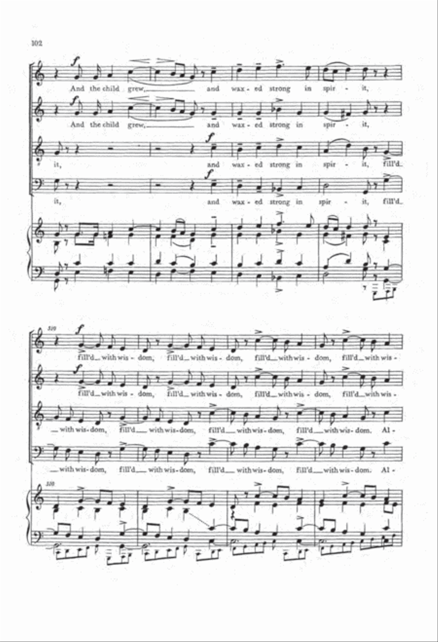 The Nativity According to St. Luke (Choral Score)