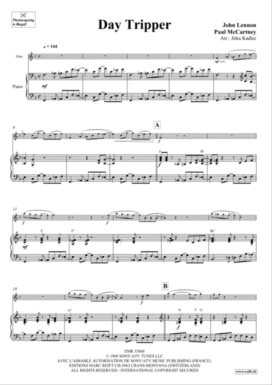 Day Tripper Day Tripper Flute Solo scores gallery preview page 4