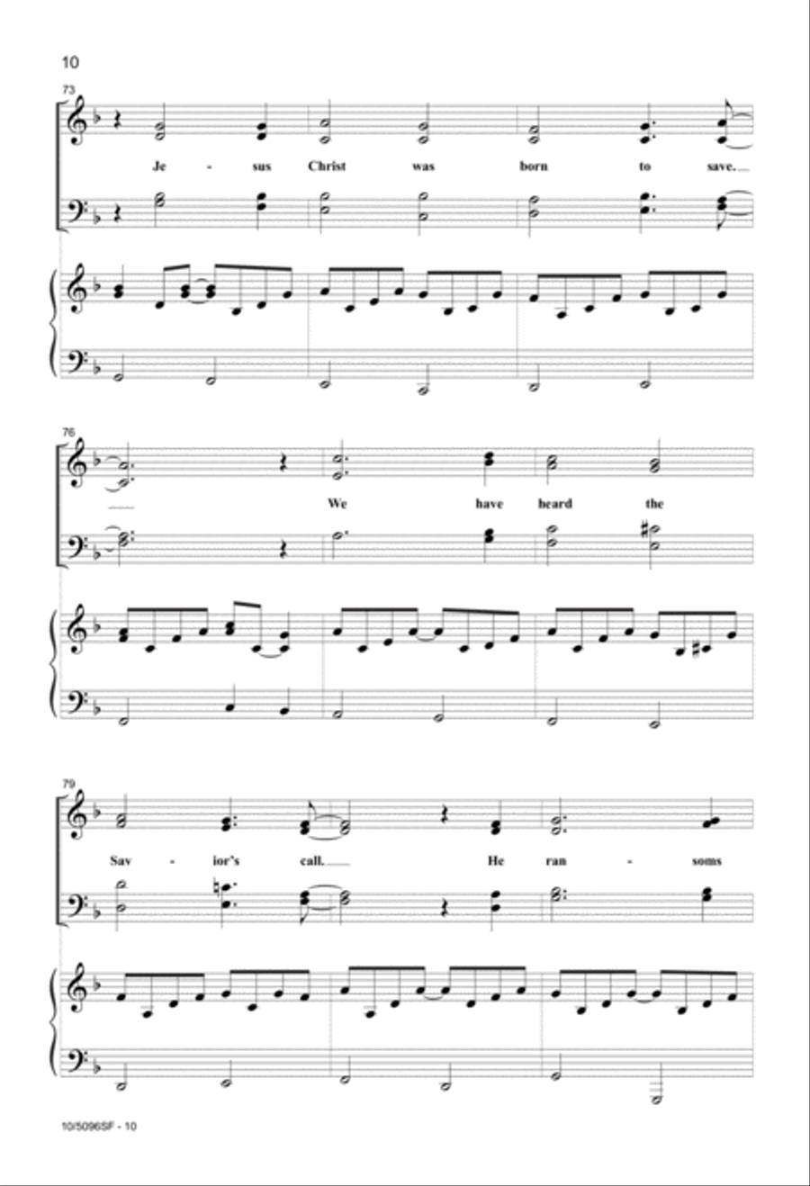 Christian Friends, Rejoice! 4-Part scores gallery preview page 10