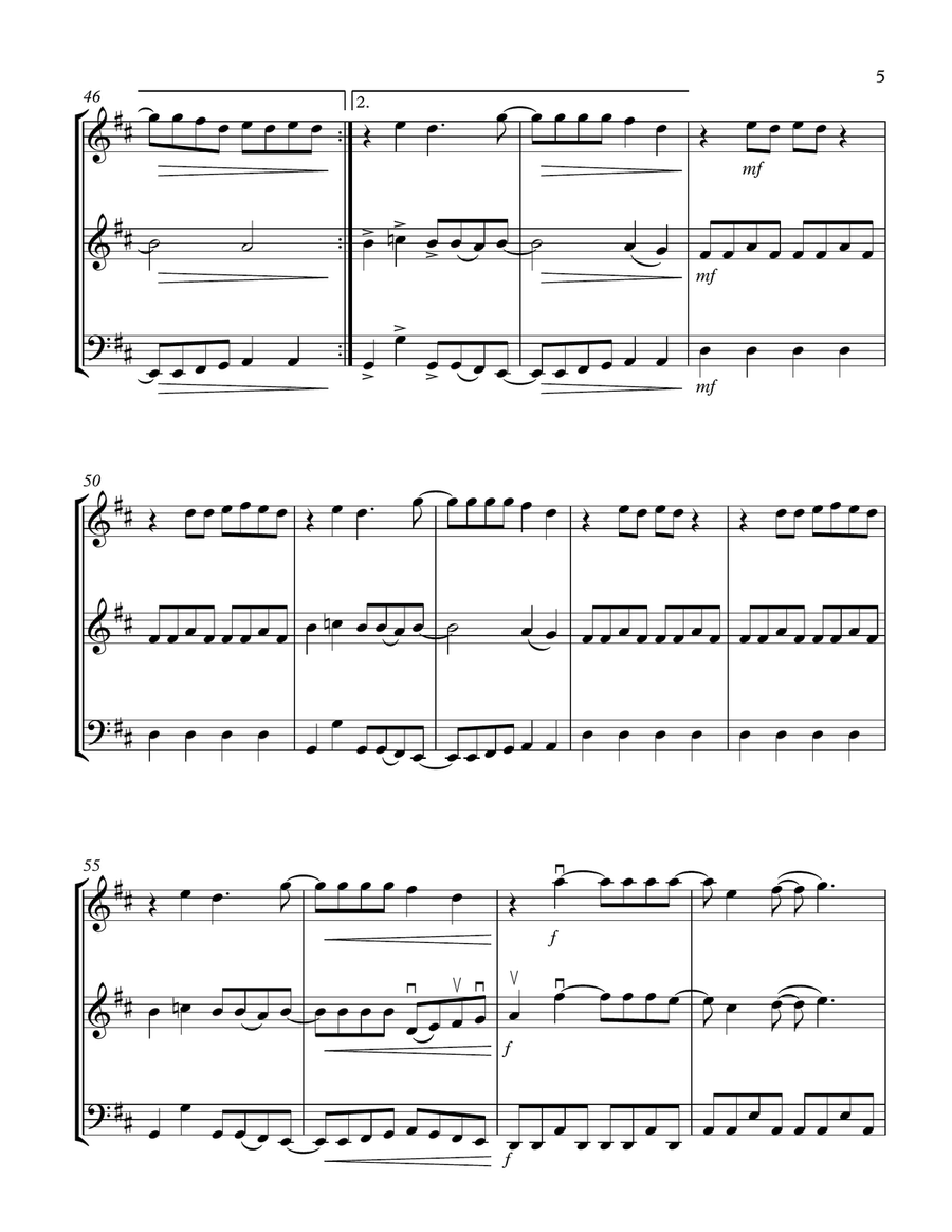 Mamma Mia String Trio scores gallery preview page 5