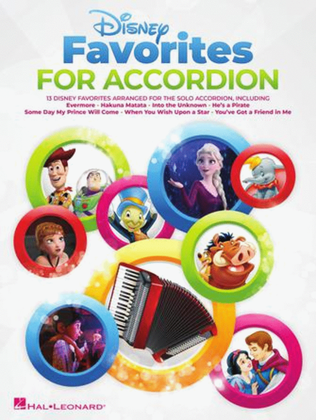 Book cover for Disney Favorites for Accordion