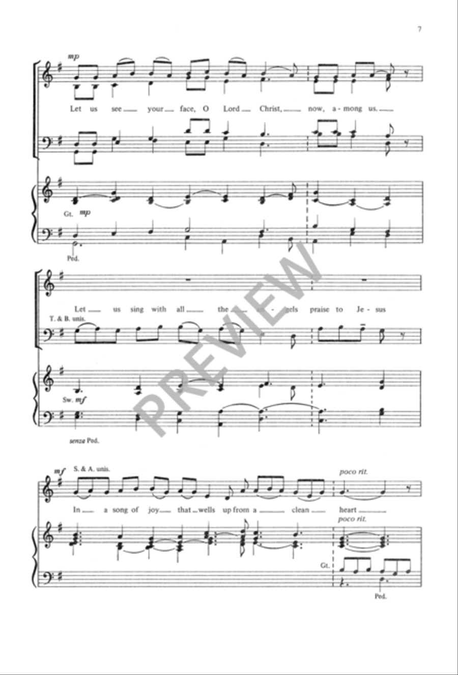 In the Heart Where Love Is Abiding 4-Part scores gallery preview page 8
