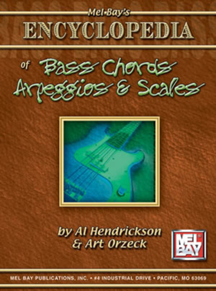Book cover for Encyclopedia of Bass Chords, Arpeggios and Scales