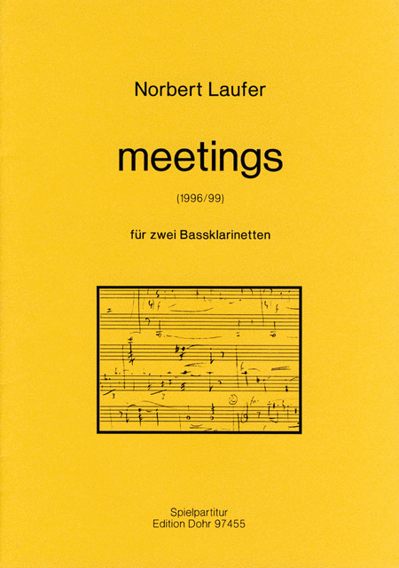 Meetings fur zwei Bassklarinetten (1996/99)