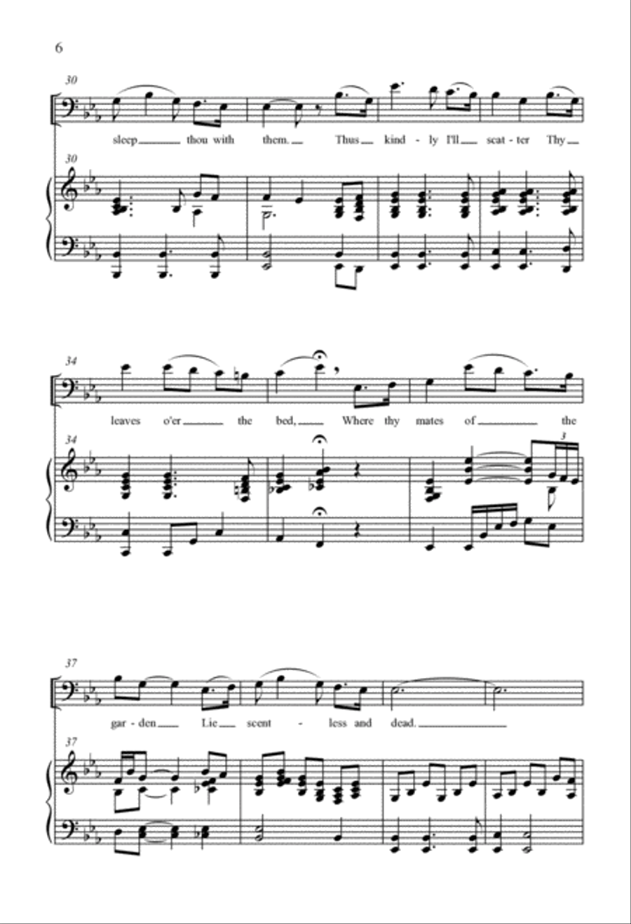 The Last Rose of Summer 3-Part scores gallery preview page 4