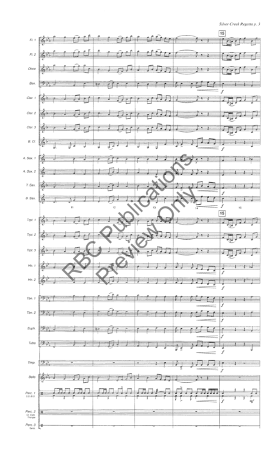 Silver Creek Regatta Concert Band scores gallery preview page 6