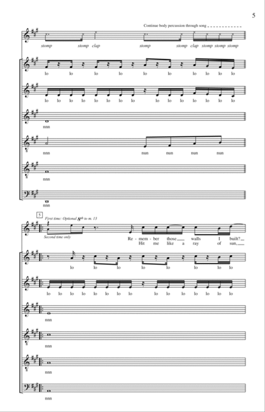 Halo (arr. Deke Sharon) Halo (arr. Deke Sharon) 4-Part scores gallery preview page 3