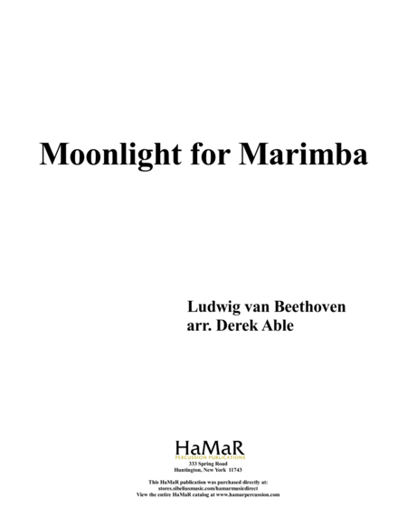 Moonlight for Marimba