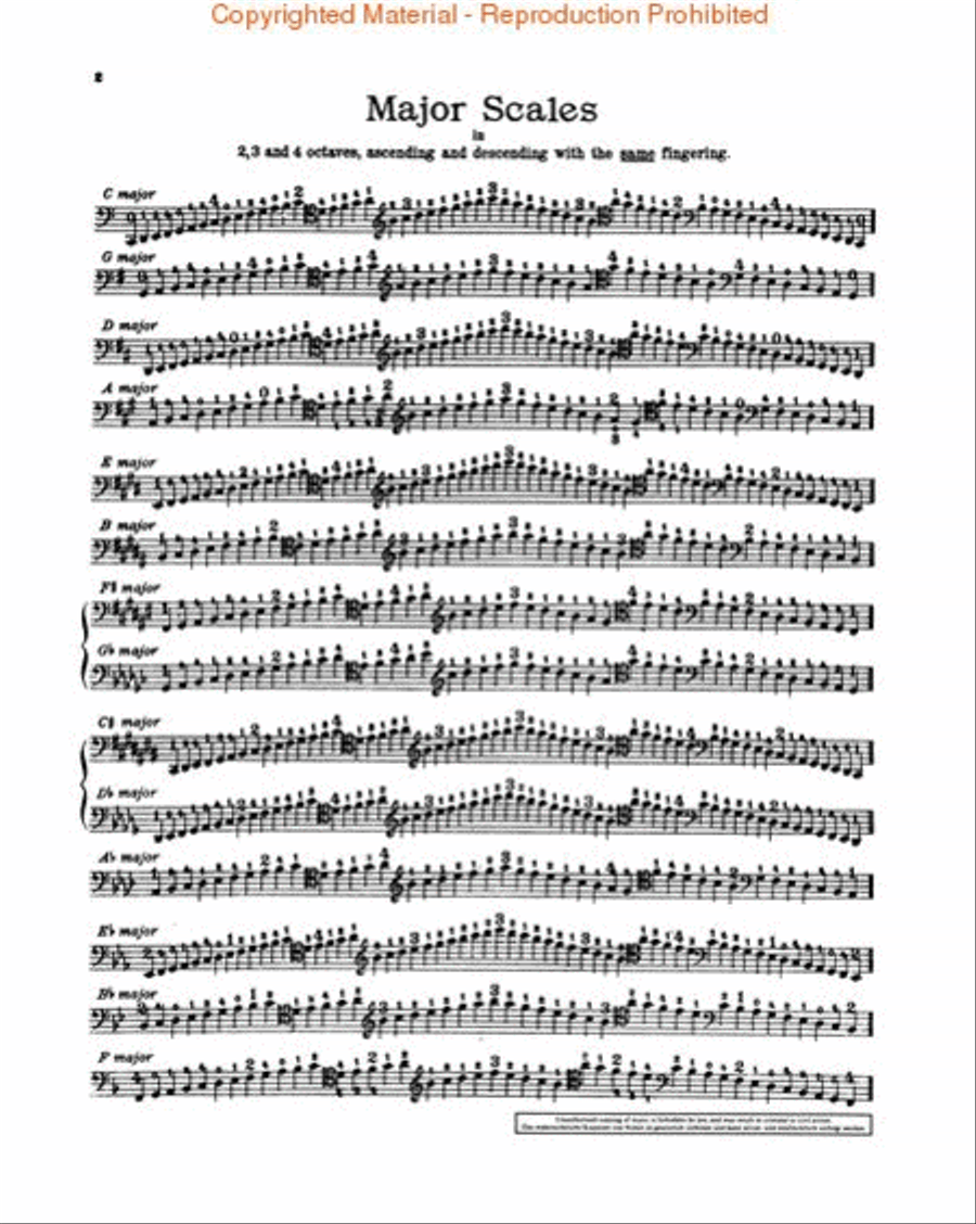 Scale and Arpeggio Album Cello scores gallery preview page 2