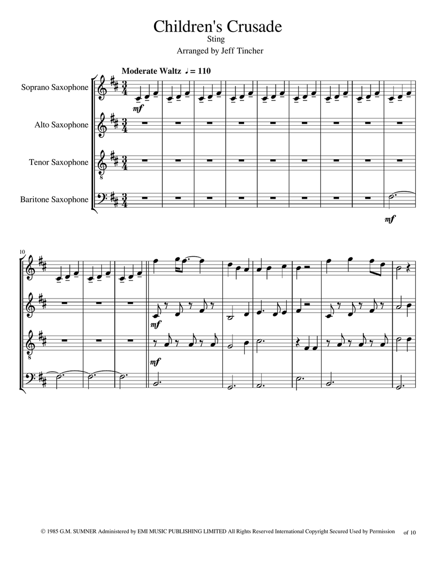 Children's Crusade Woodwind Quartet scores gallery preview page 2