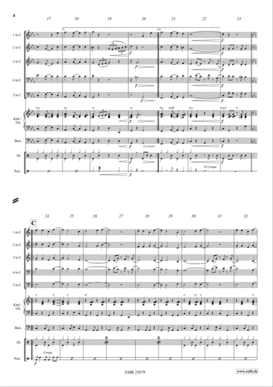 Samba Ole Brass Ensemble scores gallery preview page 4