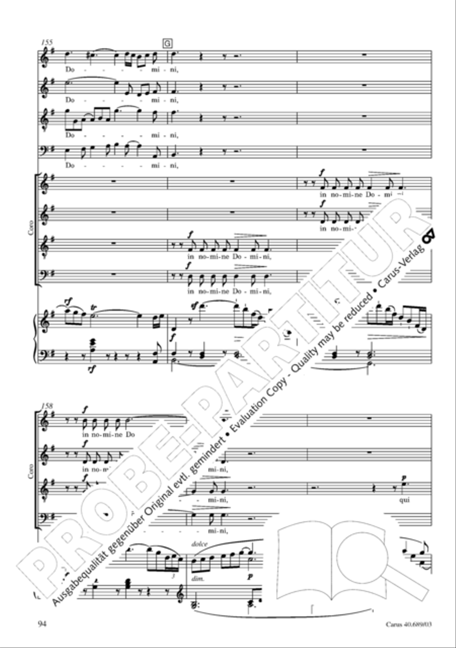 Missa solemnis Missa solemnis 4-Part scores gallery preview page 95