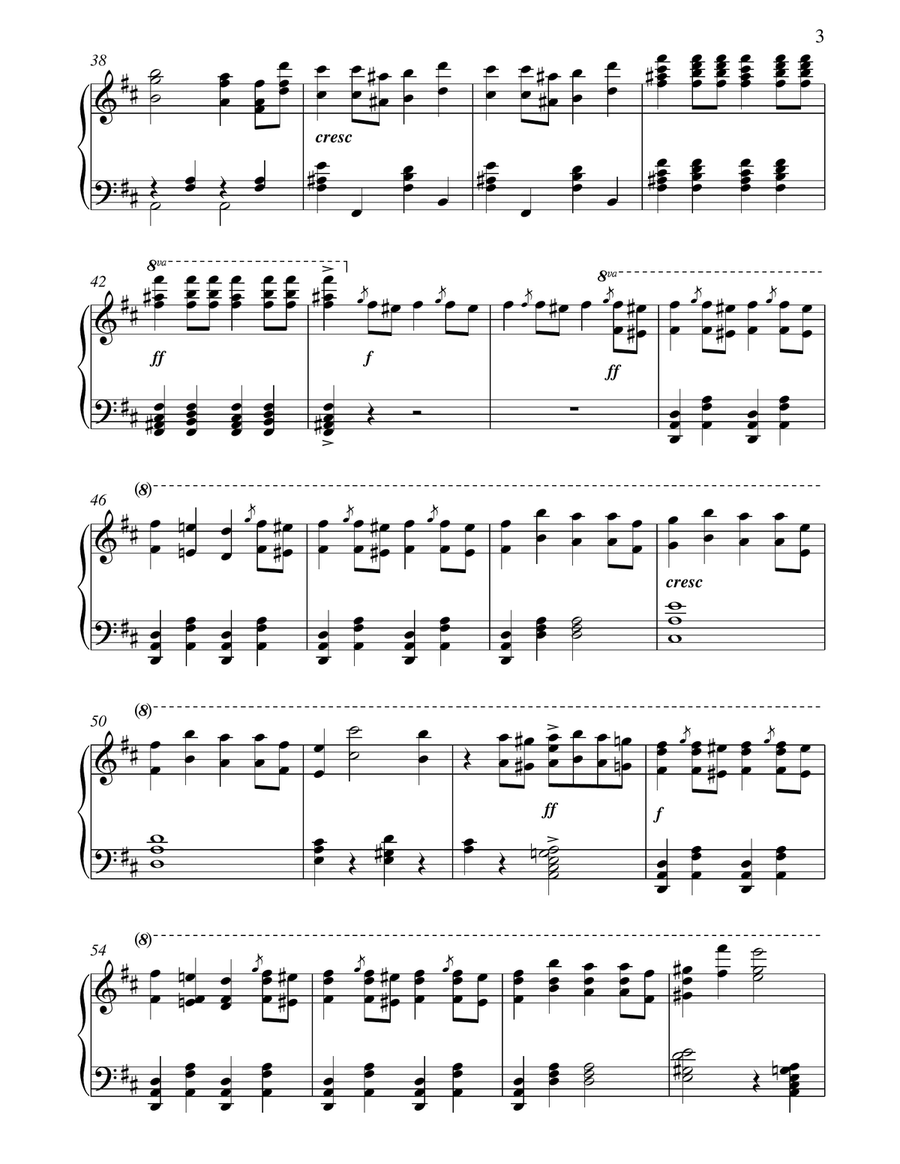 Strauss - Radetzky March for Piano Solo Strauss - Radetzky March for Piano Solo Piano Solo scores gallery preview page 3