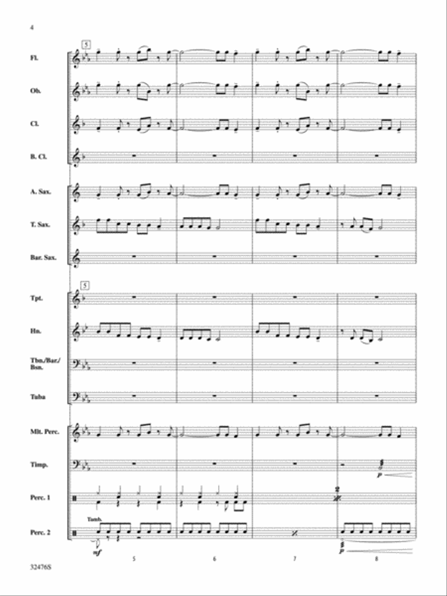 Party in the U.S.A. Concert Band scores gallery preview page 3