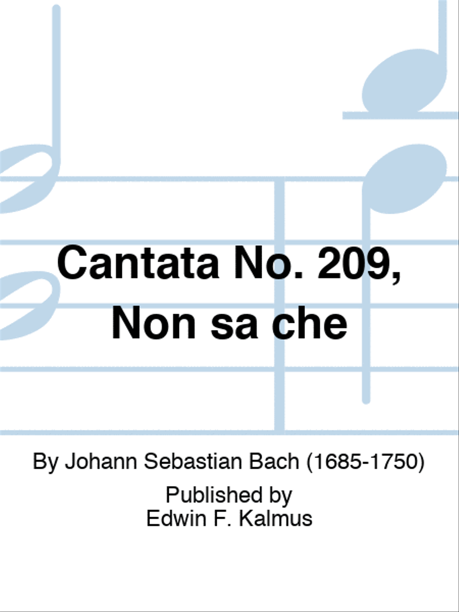 Cantata No. 209, Non sa che SA scores gallery preview page 1