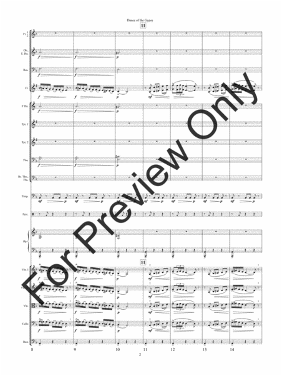 Dance of the Gypsy Dance of the Gypsy String Orchestra scores gallery preview page 5