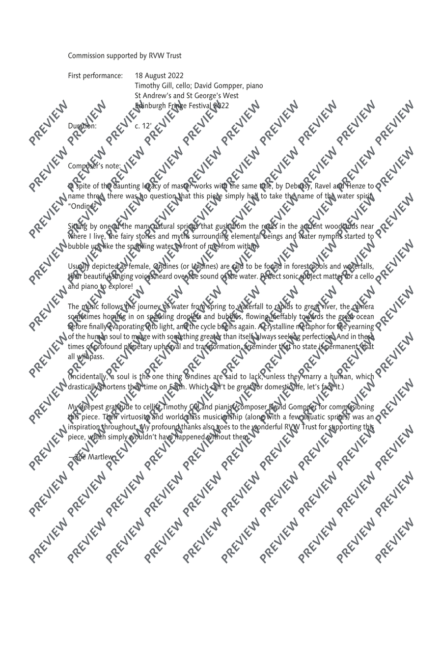Ondine Piano Accompaniment scores gallery preview page 3