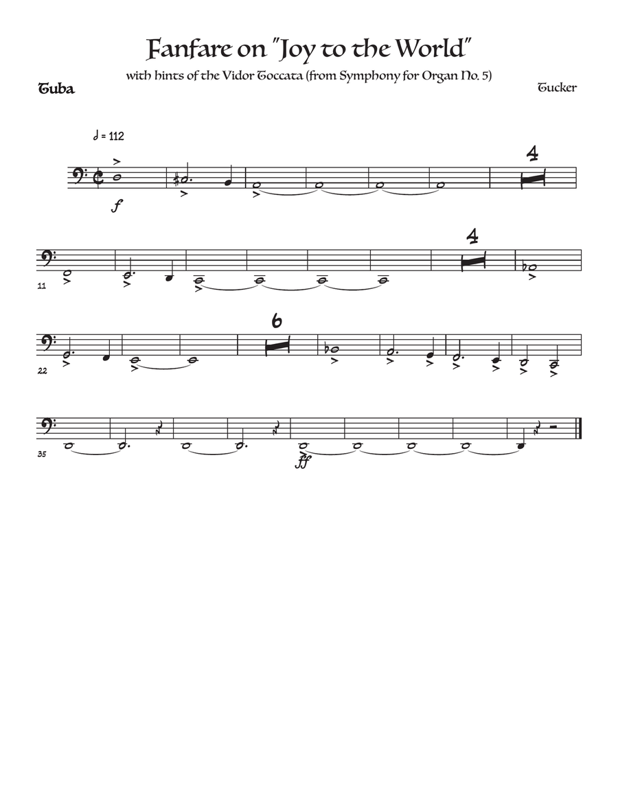 Fanfare on Joy Concert Band scores gallery preview page 1
